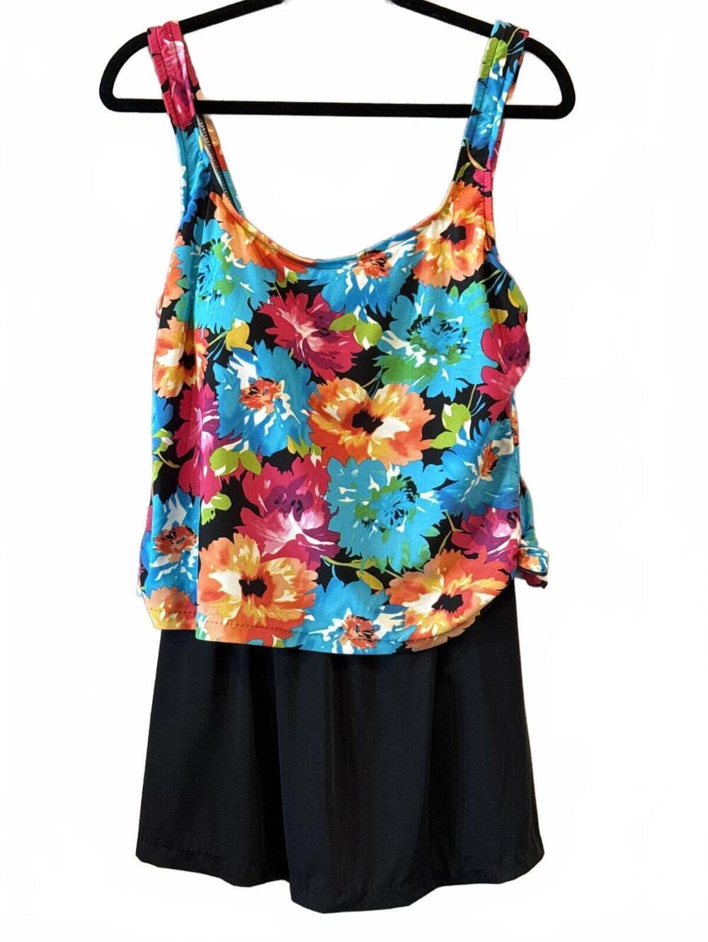 Le Cove Floral Swim Dress Size 14